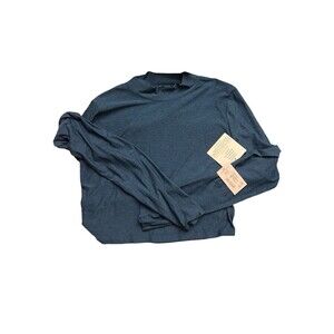 Beyond Yoga Featherweight Moving On Cropped Pullover, Blue Gem, Sz Large New